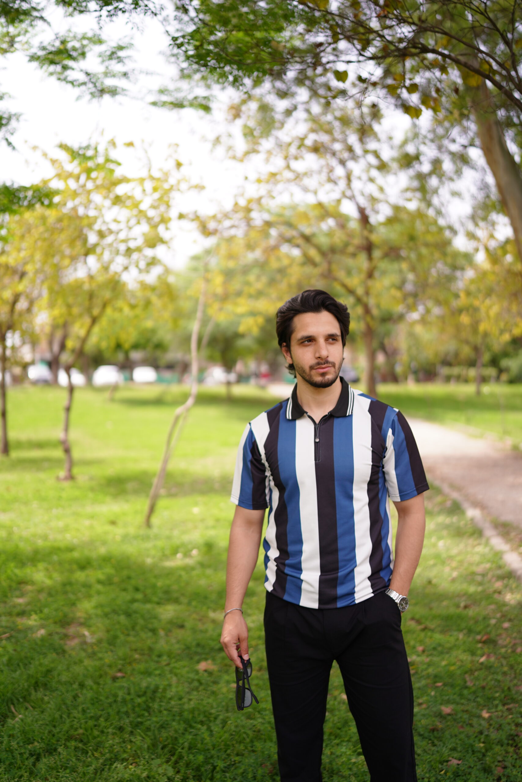 Varsity Vertical Stripe Polo - Image 2
