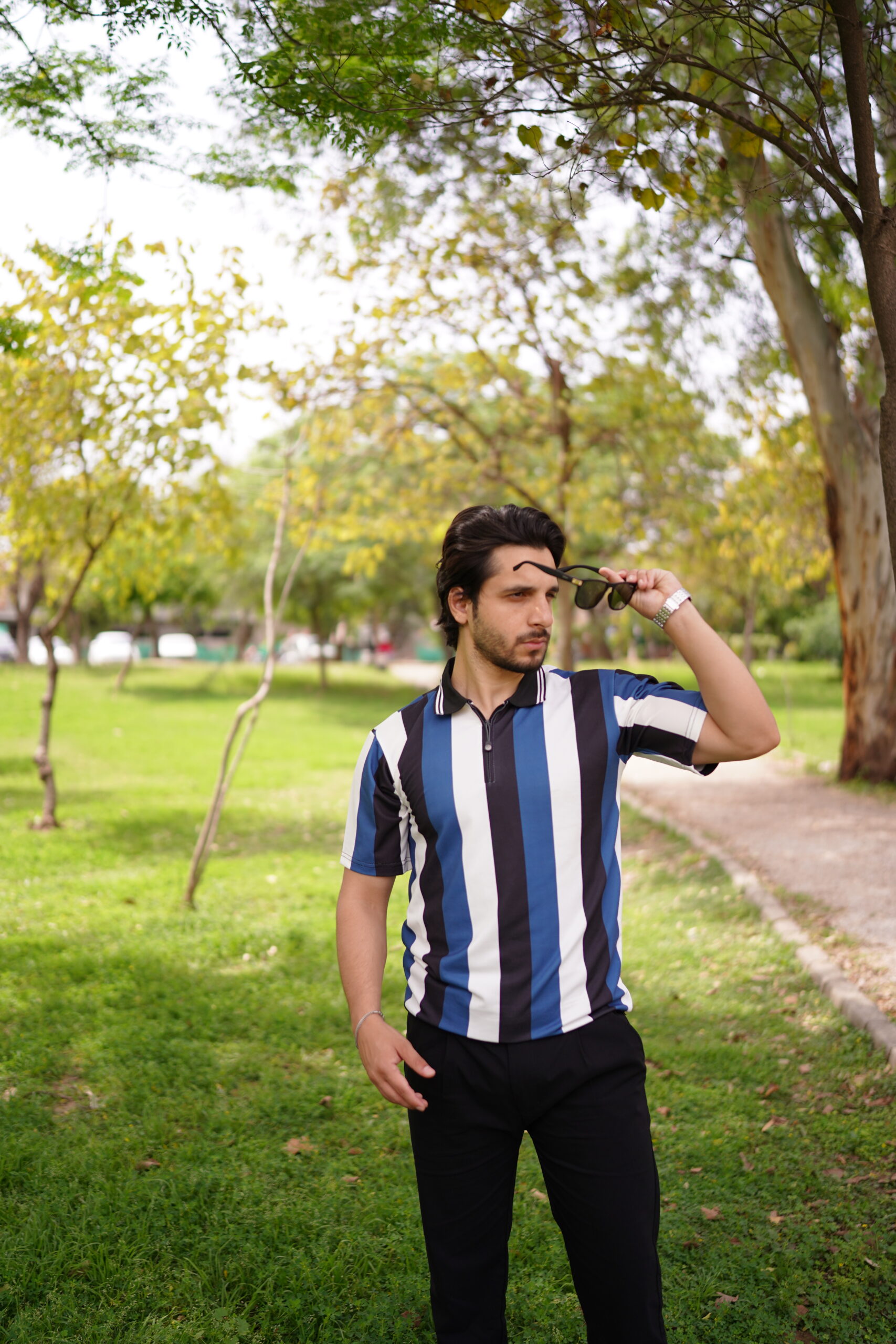 Varsity Vertical Stripe Polo - Image 4